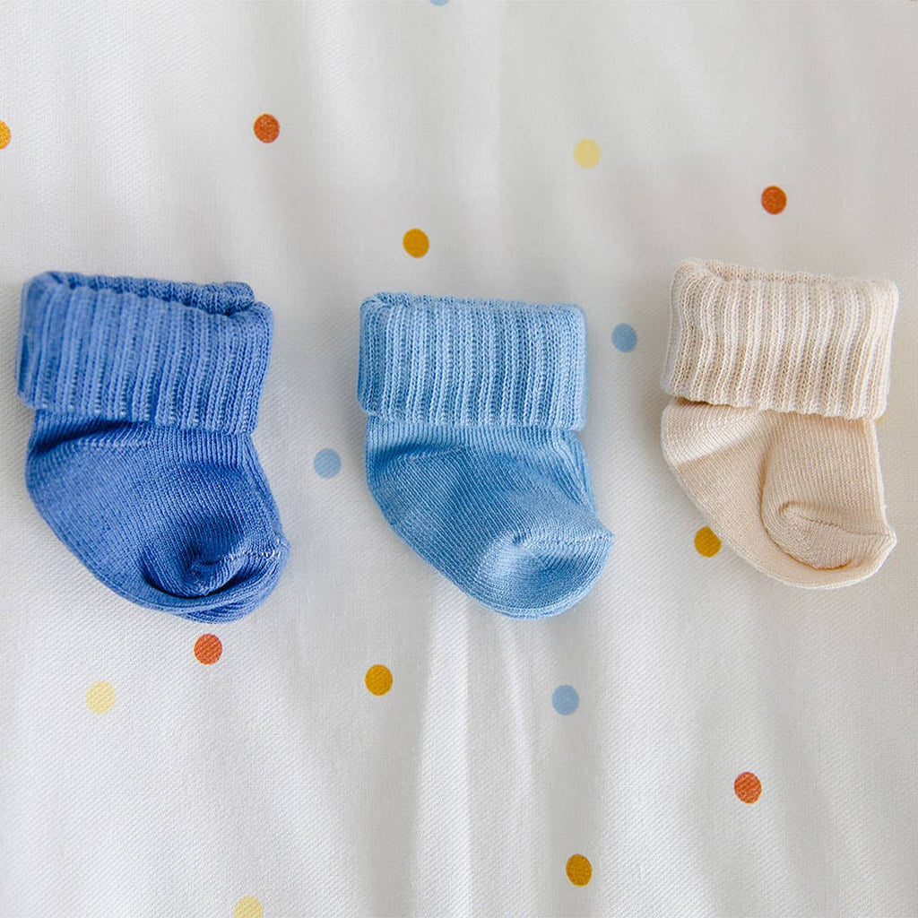 Gloop! Packung mit 7 Socken Blau/Beige/Braun/Grau