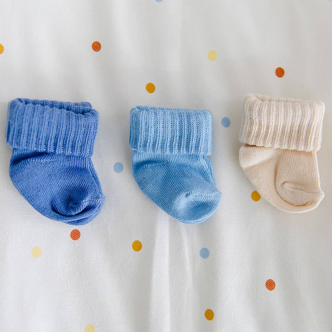 Gloop! Packung mit 7 Socken Blau/Beige/Braun/Grau