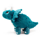 LES PTIPOTOS - 40 cm Plüsch Mama & Baby Triceratops blau