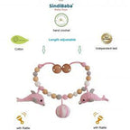Sindibaba - Häkel Delphin Kinderwagenkette groß Farbe rosa