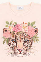 Hust & Claire HCAlma Leo Shirt mit Rüschen und coolem Leoprint