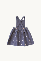 Eli und Nev - Baby Träger Cordkleid mit Blumenstickerei