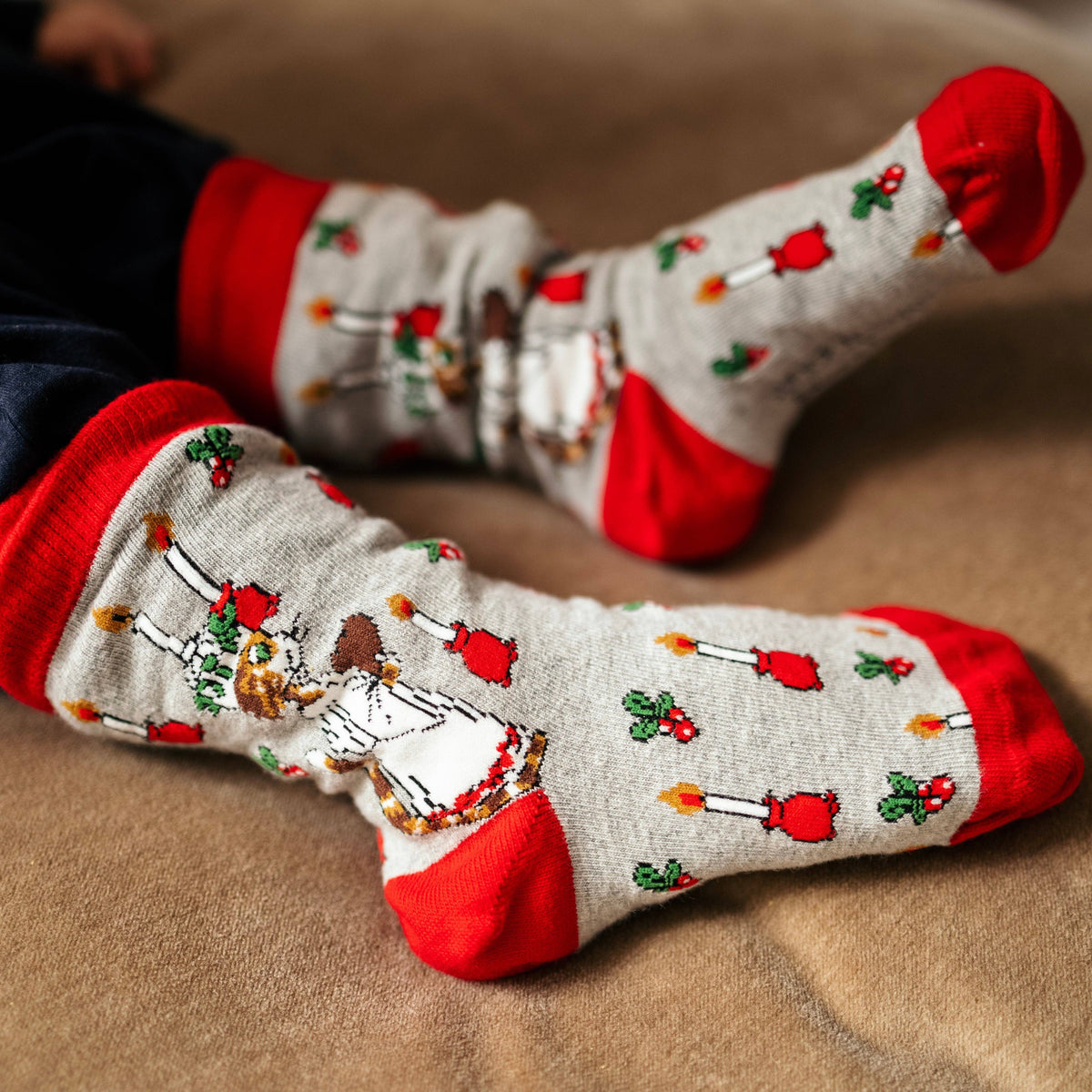 Socken, 2er-Pack: Pettson und Findus – Weihnachten: 22-24