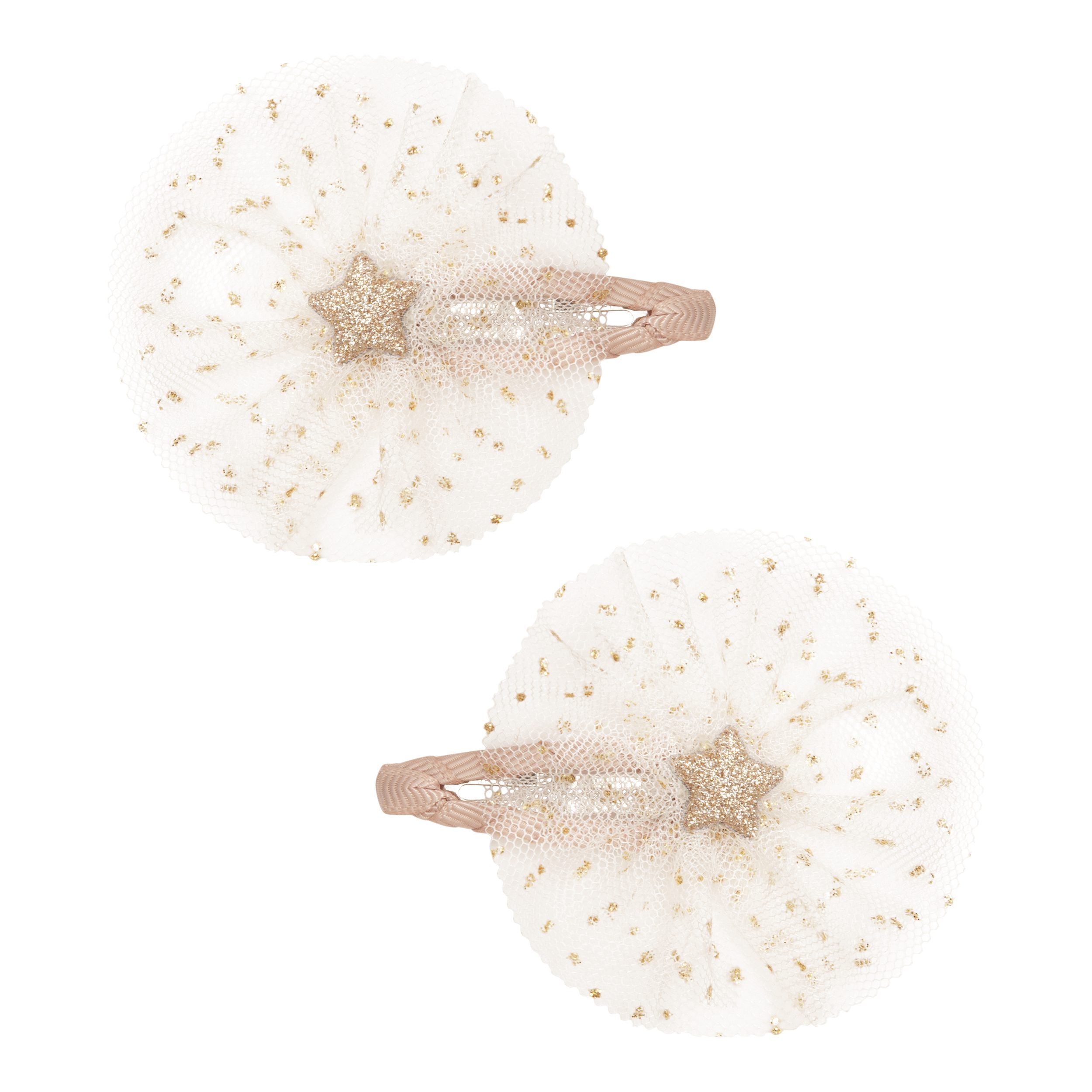 Mimi und Lula Ballerina star clip - Haarspängchen mit Tüll ivory