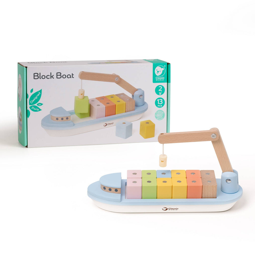 Classic World Magnetspiel Frachtschiff: 28,5x9x15 cm / Ab 2 Jahre