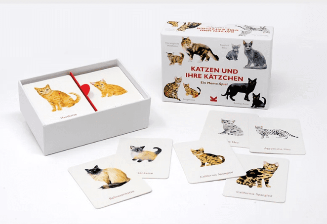 LAURENCE KING VERLAG - Memo Spiel Katzen und Ihre Kätzchen ab 4 Jahren