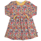 ENFANT TERRIBLE - Sweatkleid mit Blumendruck in curry  reduziert!