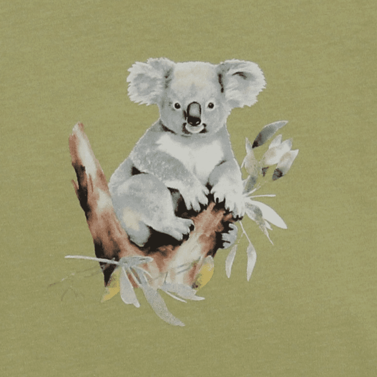 ENFANT TERRIBLE - Biobaumwolle Shirt mit Koala Druck in pale-green