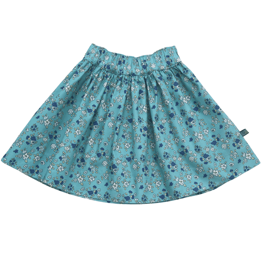 ENFANT TERRIBLE - Wenderock mit Unterwasser und Miniblümchendruck in türkis/blau -40% reduziert!