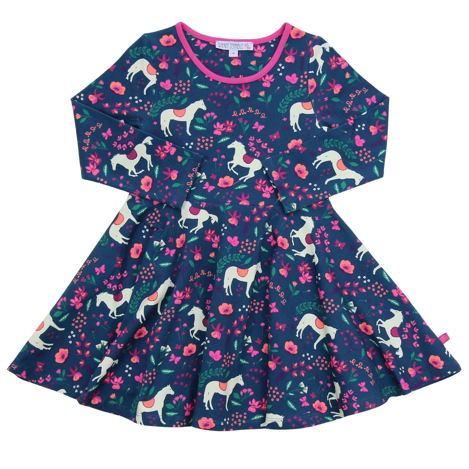 ENFANT TERRIBLE - Drehkleid Pferdedruck in dark cobalt-berry