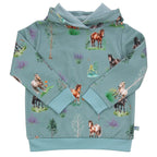 ENFANT TERRIBLE - Hoodie Sweatshirt Ponydruck in light ocean-ecru
