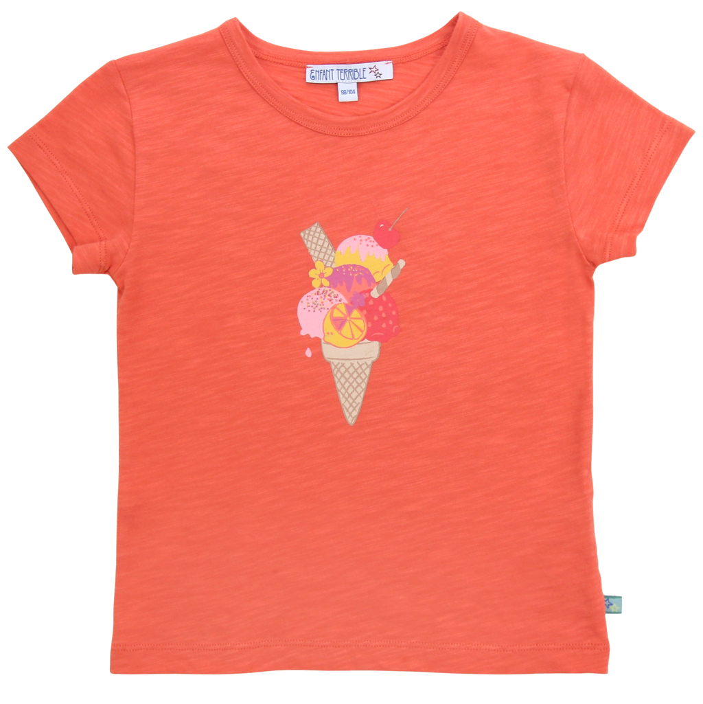 ENFANT TERRIBLE - Shirt mit Eisdruck in mandarin jetzt reduziert!