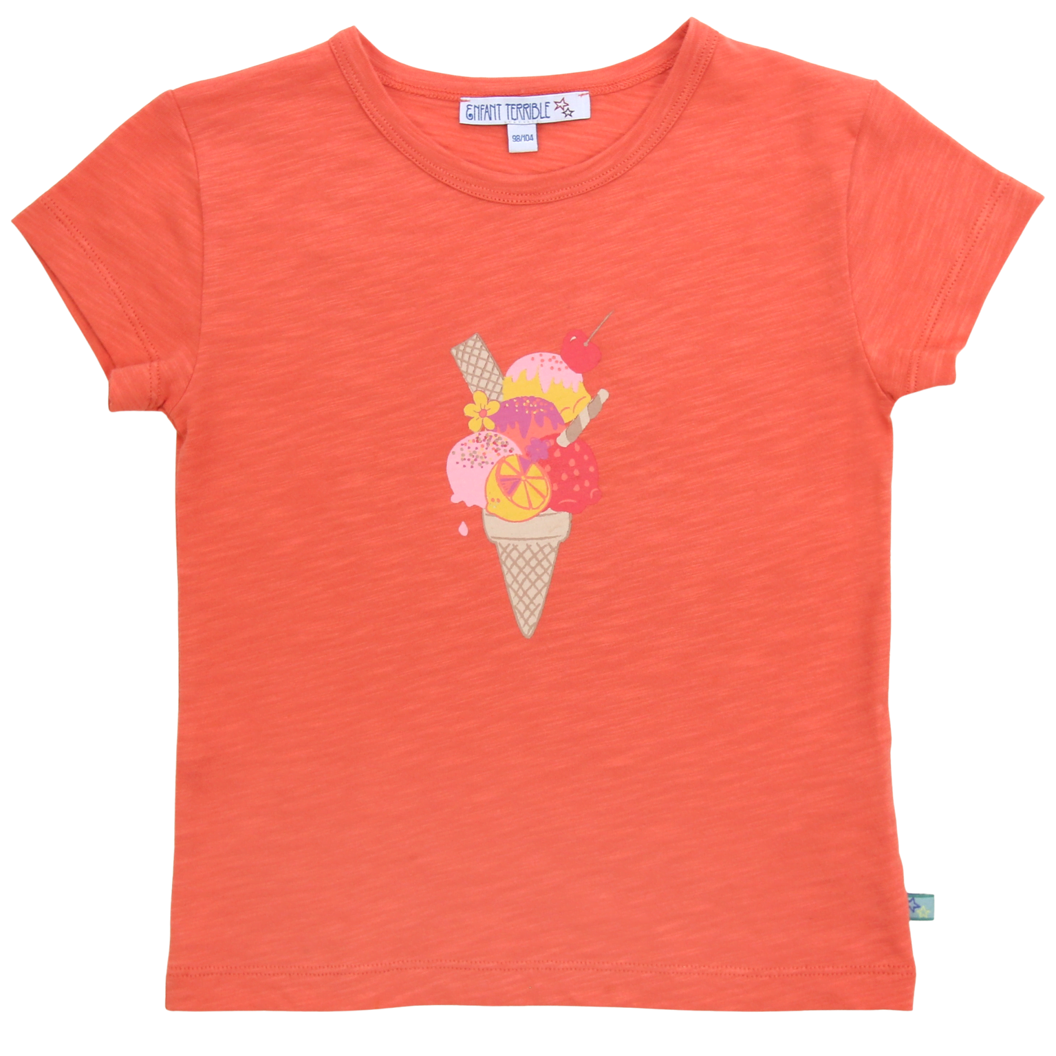 ENFANT TERRIBLE - Shirt mit Eisdruck in mandarin