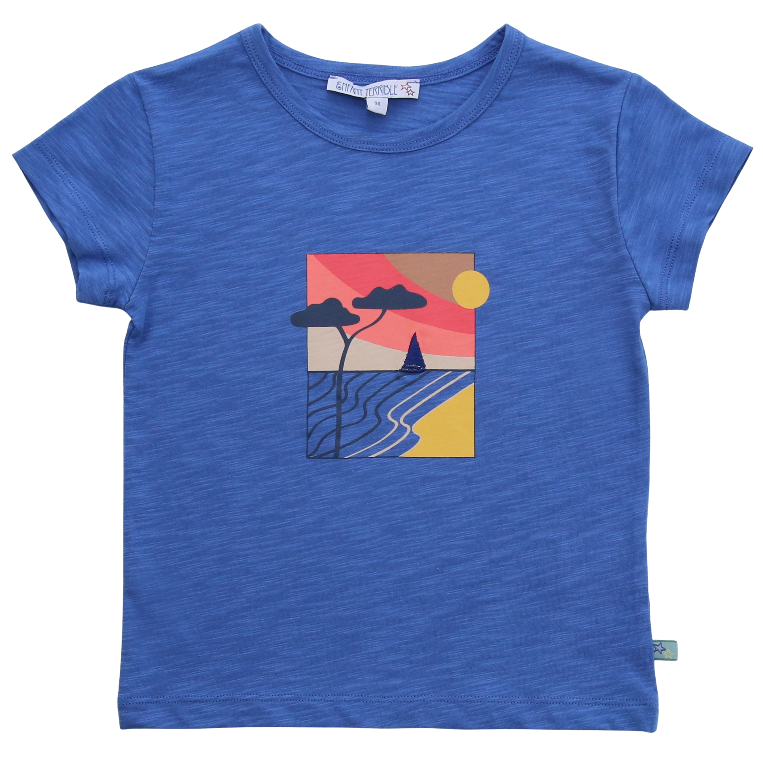 ENFANT TERRIBLE - Shirt mit Stranddruck in sky blue