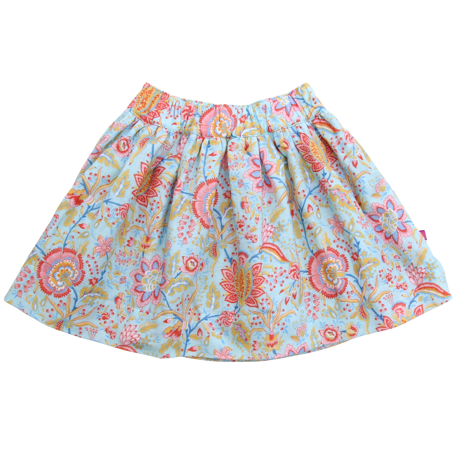 ENFANT TERRIBLE - Musselin Wenderock Blümchen-Paisleydruck in white-pale jade