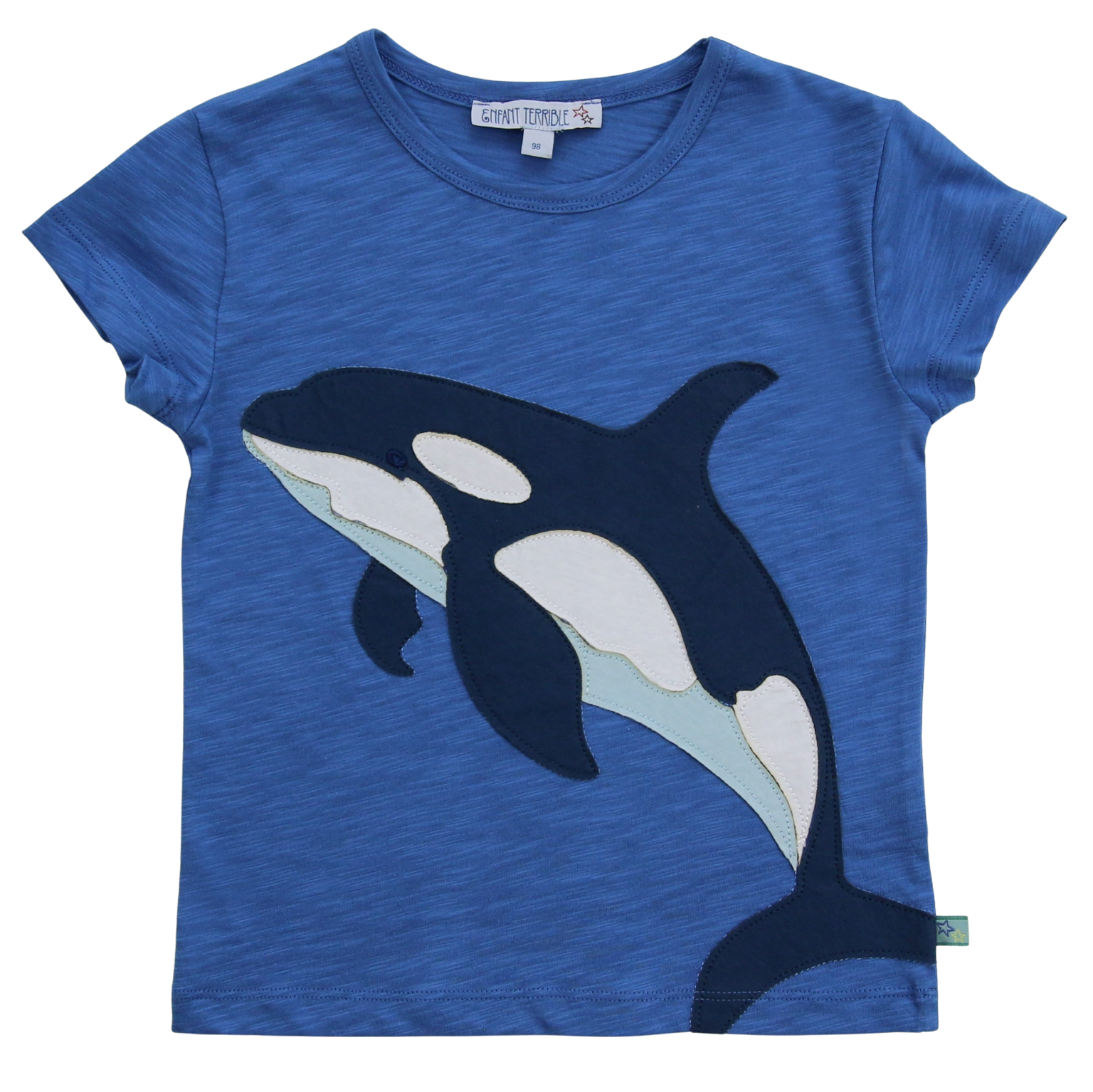 ENFANT TERRIBLE - Shirt mit Orkaapplikation in skyblue