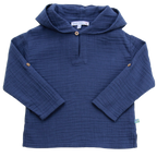 ENFANT TERRIBLE - Musselin Hoodie in navy REDUZIERT