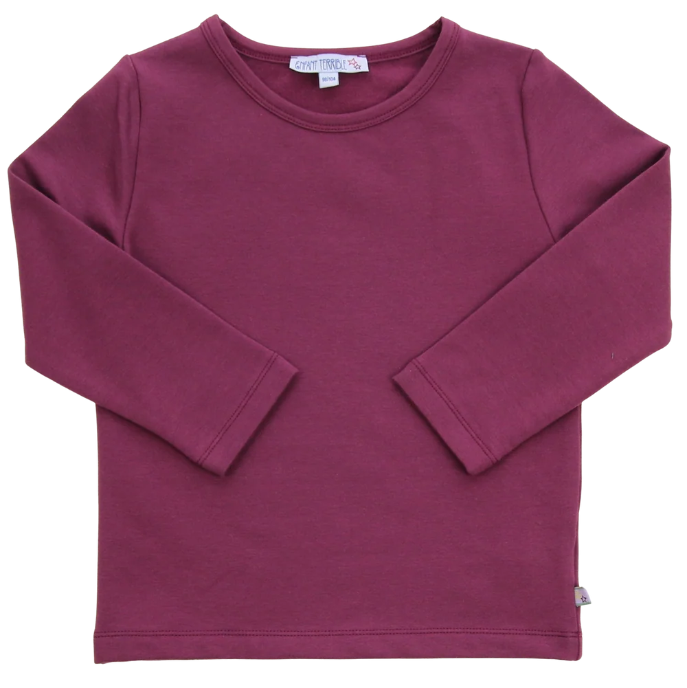 ENFANT TERRIBLE  Thermo Shirt in aubergine