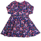 ENFANT TERRIBLE  Drehkleid mit Pferdedruck in midnight
