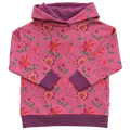 ENFANT TERRIBLE  Hoodie mit Blumendruck in light aubergine-burnt red