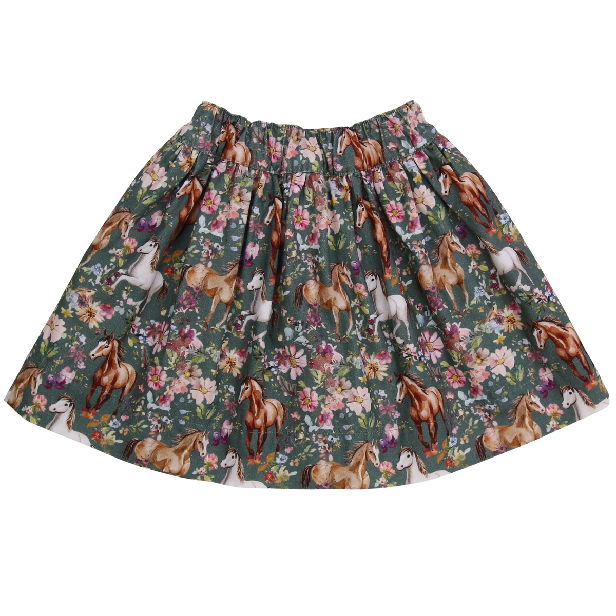 ENFANT TERRIBLE Wenderock Blumen-und Pferdedruck in pistachio-moss