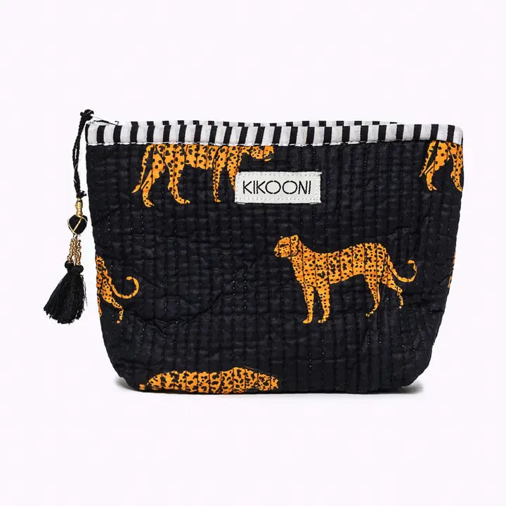 NEU Handgemachte Mini Tasche "black leopard" kikooni
