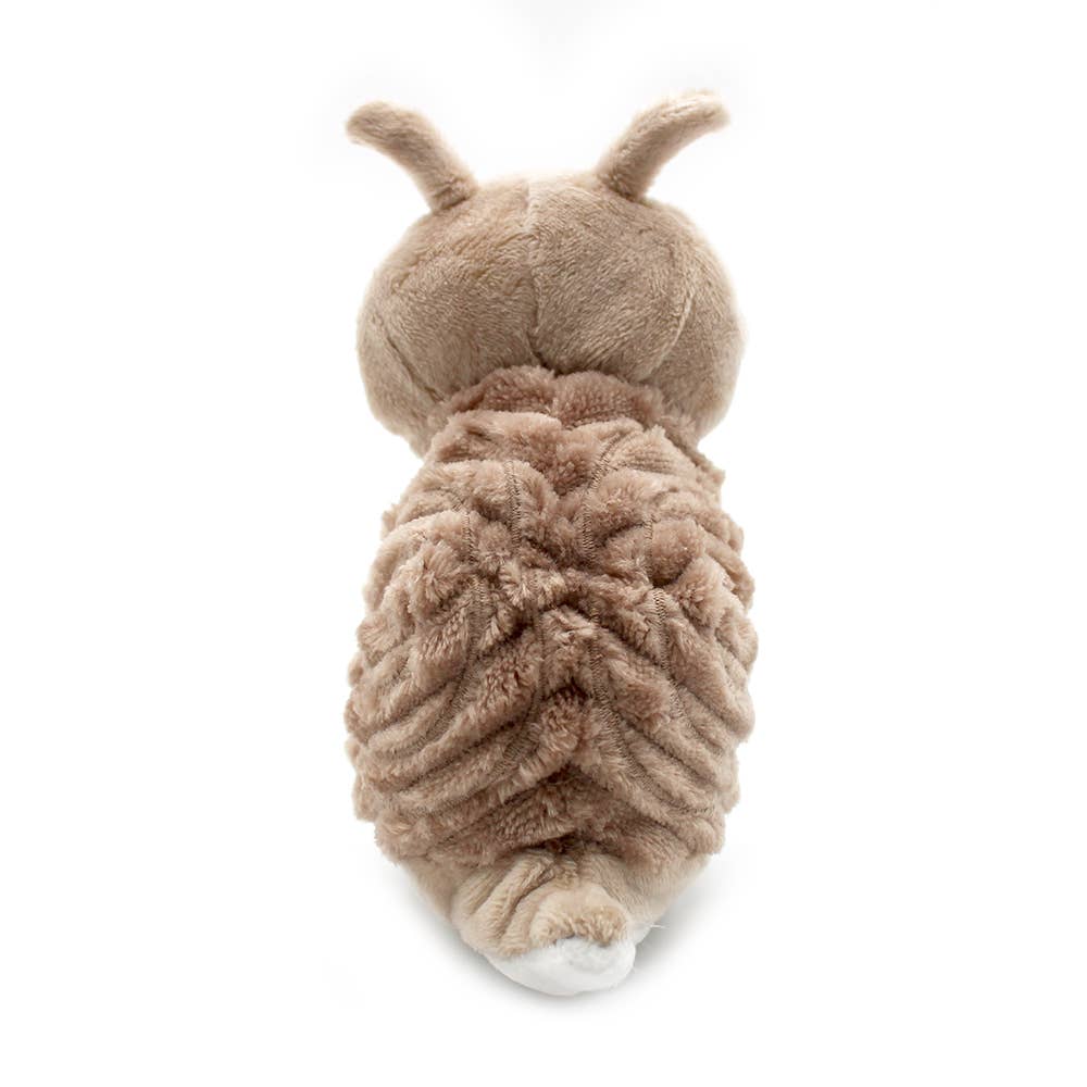 LES PTIPOTOS - 25 cm großes Plüsch-Schneckenpaar Mama & Baby, braun