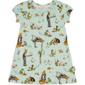 Kleid mit Pettersson und Findus Motiv in Farbe mint von Geggamoja