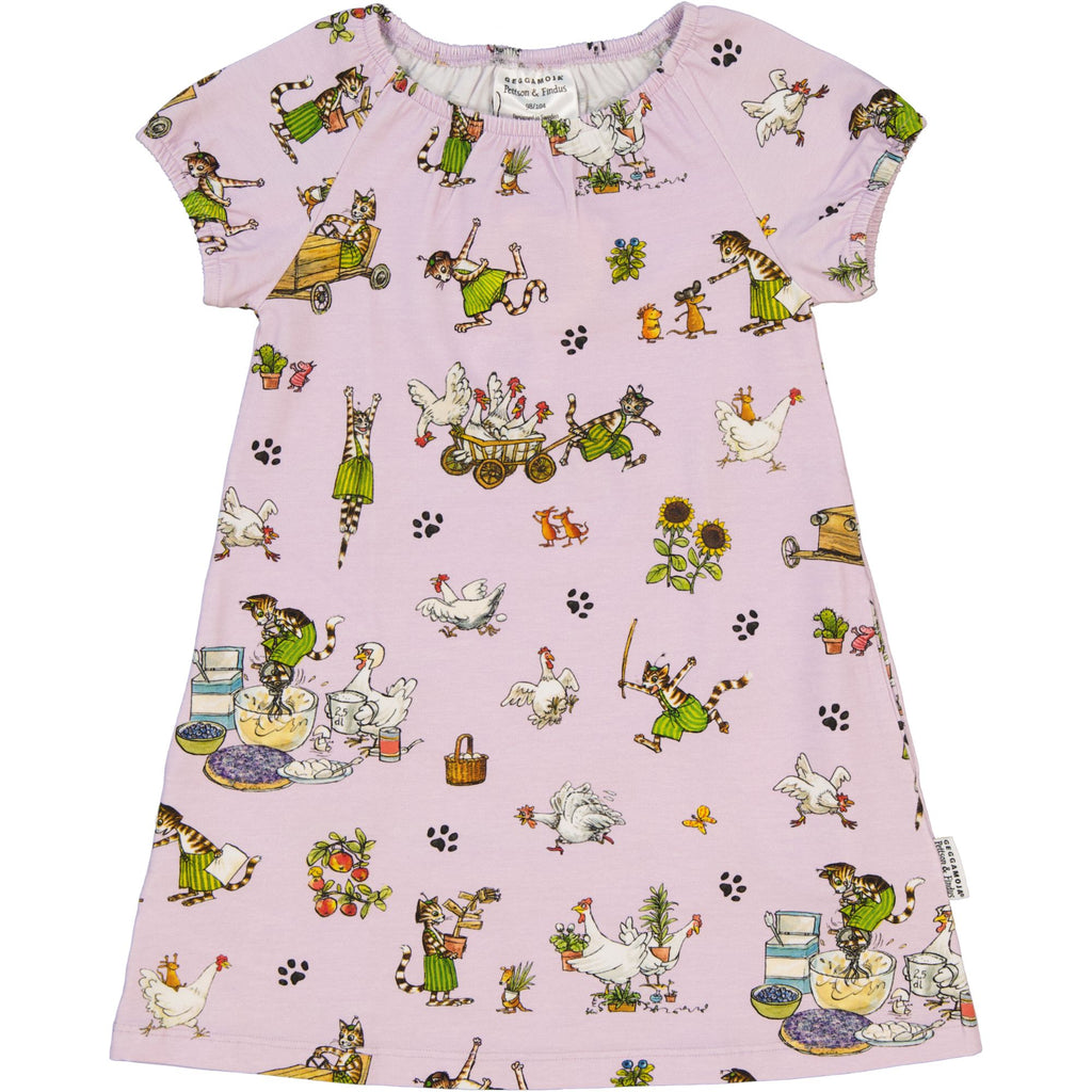 Kleid Pettersson und Findus Farbe flieder in Gr. 86/92 und Gr. 98/104 vorrätig reduziert!