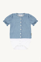 Hust & Claire HCBea Denim Body mit Jeansbluse