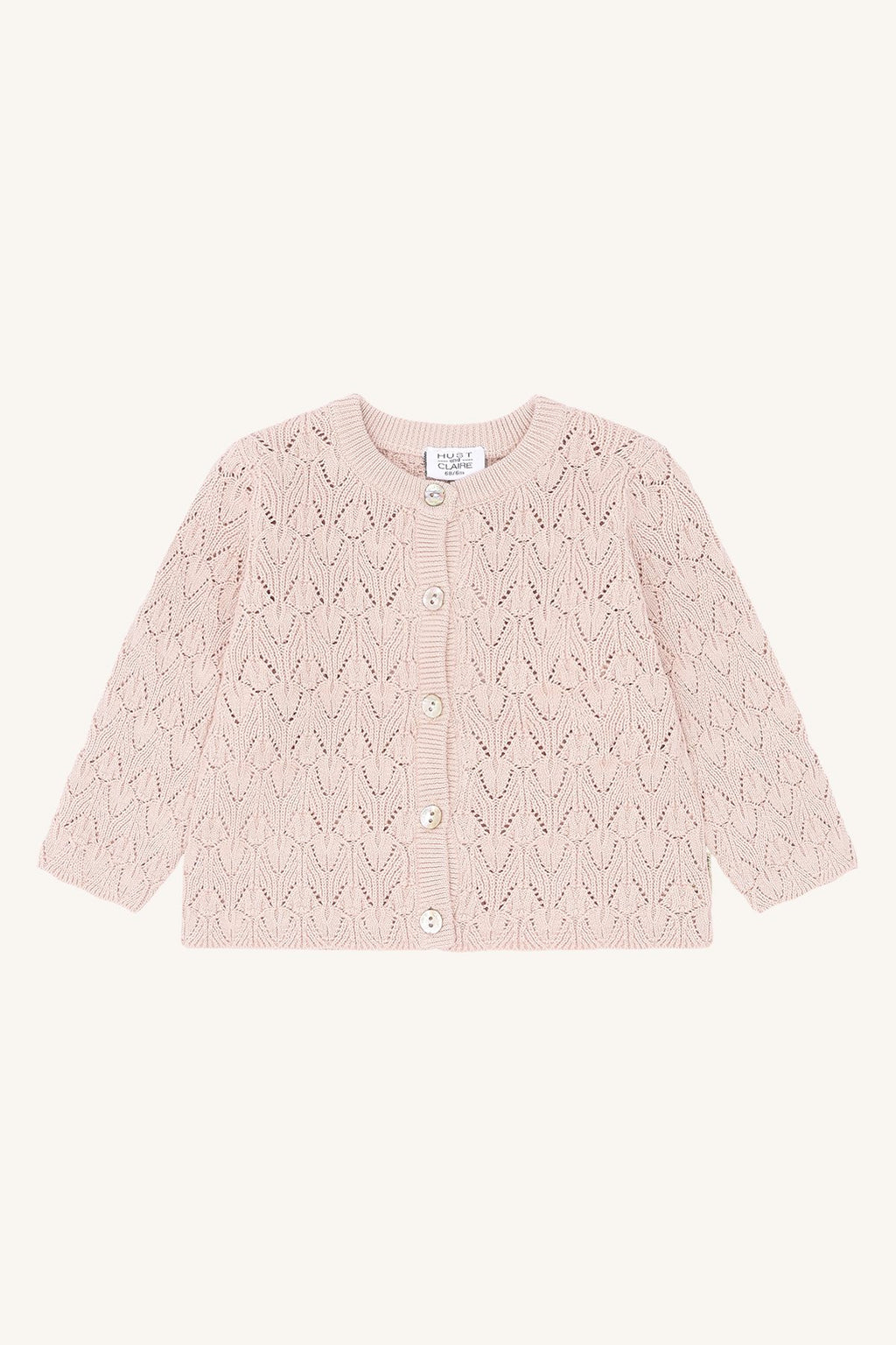 Hust & Claire HCCilja Strick Cardigan Pointelle peach dust