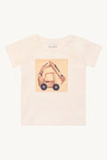 Hust & Claire HCAugust Slub Backhoe Baby T-Shirt mit Bagger noch in Gr. 74 vorrätig