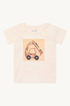 Hust & Claire HCAugust Slub Backhoe Baby T-Shirt mit Bagger noch in Gr. 74 vorrätig
