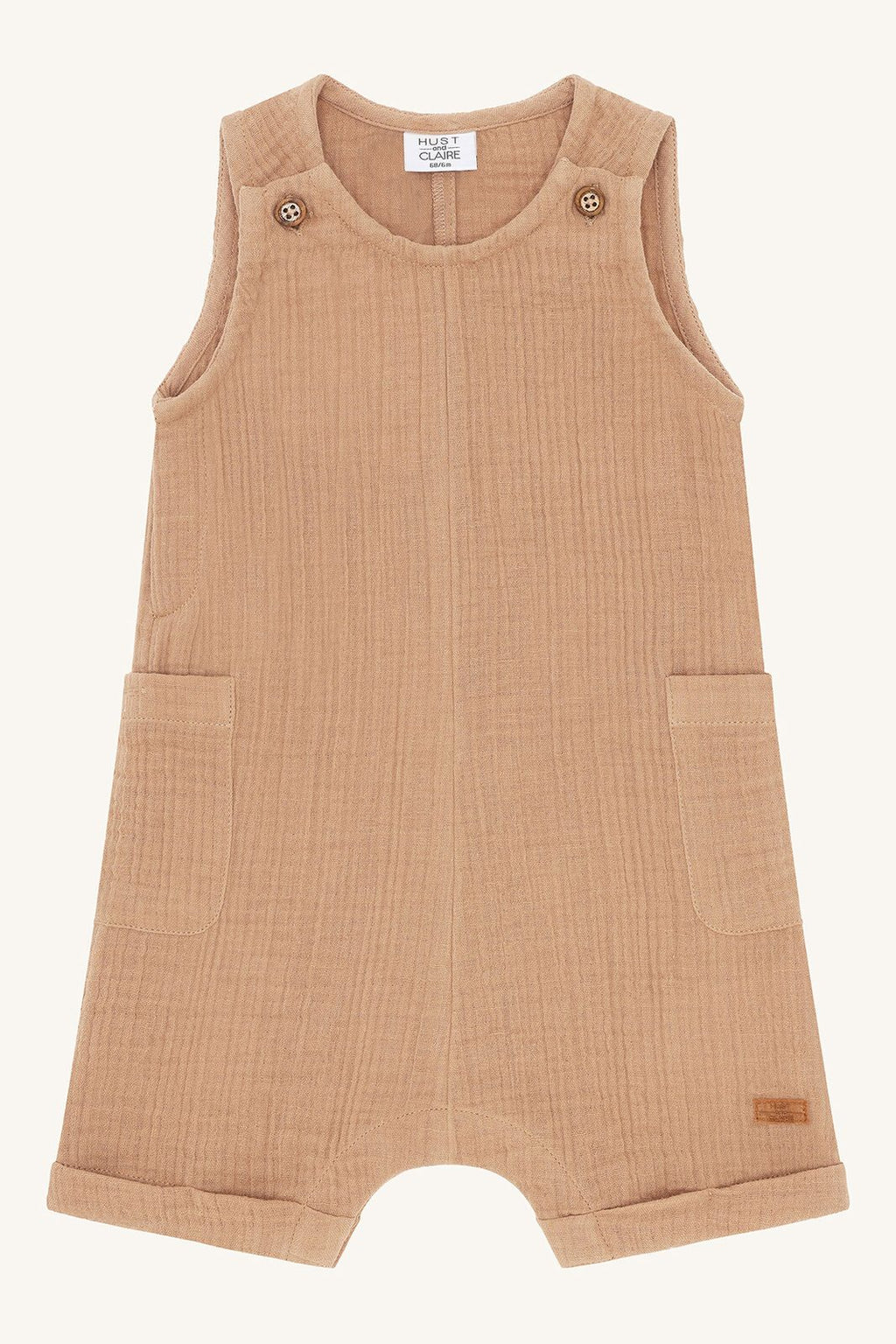 Hust & Claire Suit HC Mik Muslin- Overall  Musseline Farbe warm sand noch in Gr. 68 und Gr. 74 !