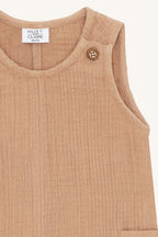 Hust & Claire Suit HC Mik Muslin- Overall  Musseline Farbe warm sand noch in Gr. 68 und Gr. 74 !