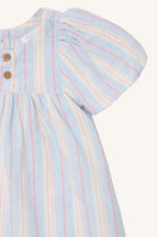 Hust & Claire HC Kally Baby Kleid gestreift Baumwolle Leinen Mix