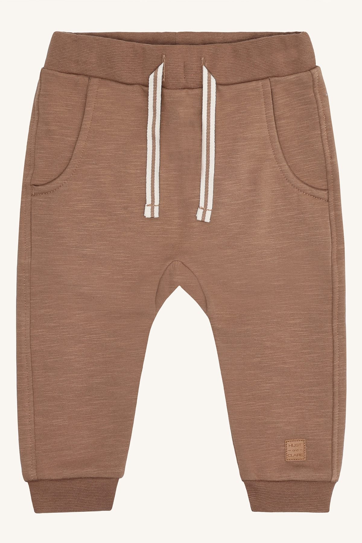 Hust & Claire Georgey solid Farbe coca mocha- Jogginghose