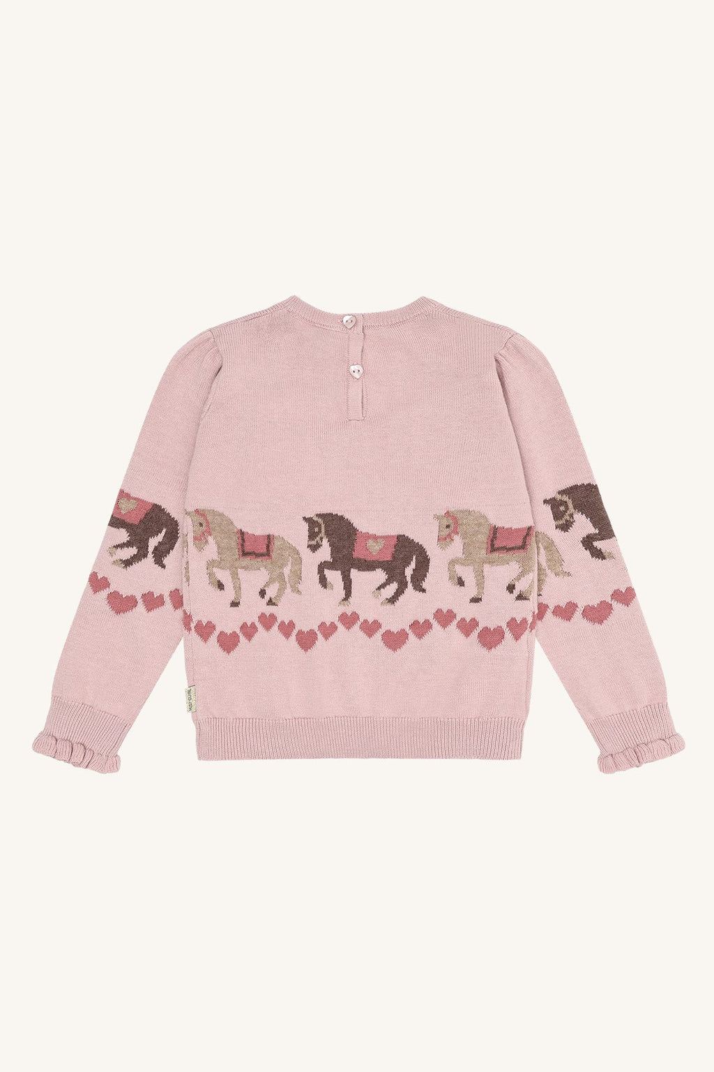 Hust & Claire Pullover mit Pferd aus 100% Bio-Baumwolle HCPani - Adobe Rose