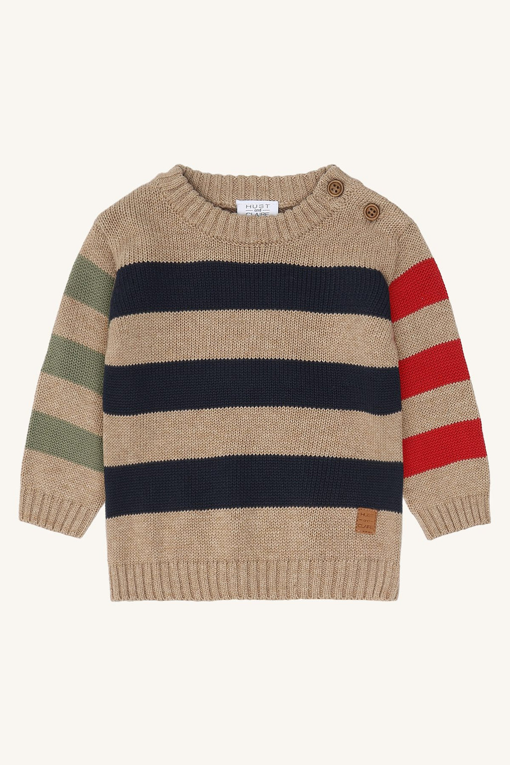 Hust & Claire Strickpullover Knit Colorblock Stripes