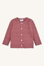 Hust & Claire Ajourstrickjacke HC Cilija Pointelle Dry rose