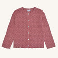 Hust & Claire Ajourstrickjacke HC Cilija Pointelle Dry rose