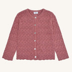 Hust & Claire Ajourstrickjacke HC Cilija Pointelle Dry rose