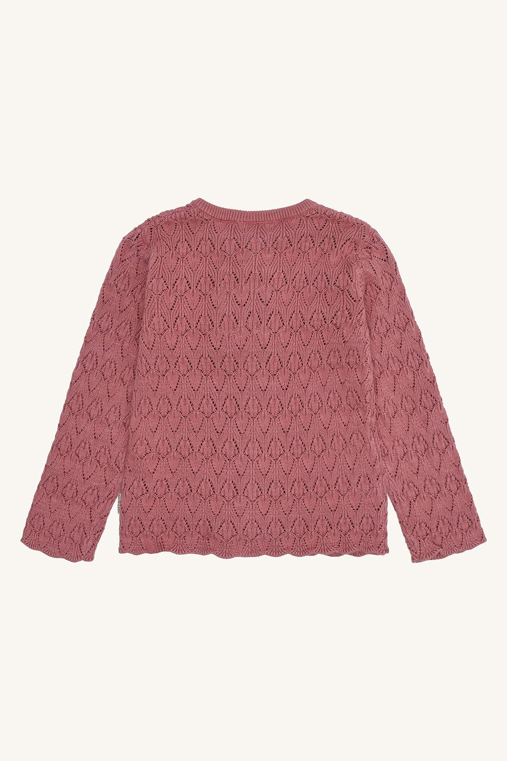 Hust & Claire Ajourstrickjacke HC Cilija Pointelle Dry rose