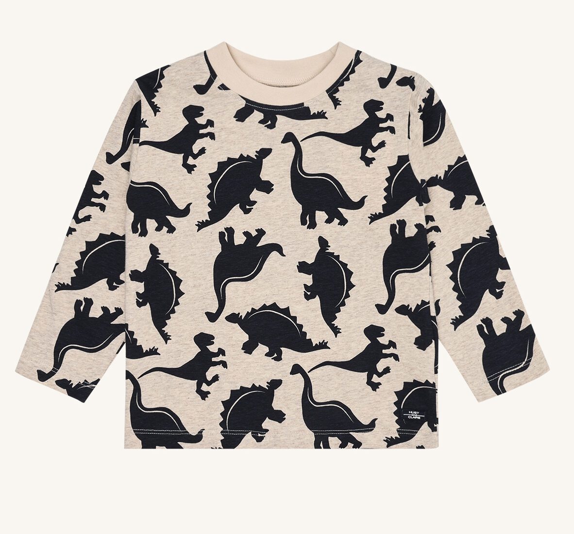 Hust & Claire HC Anton All Dinos - Dinosaurier Langarmshirt beige/marine