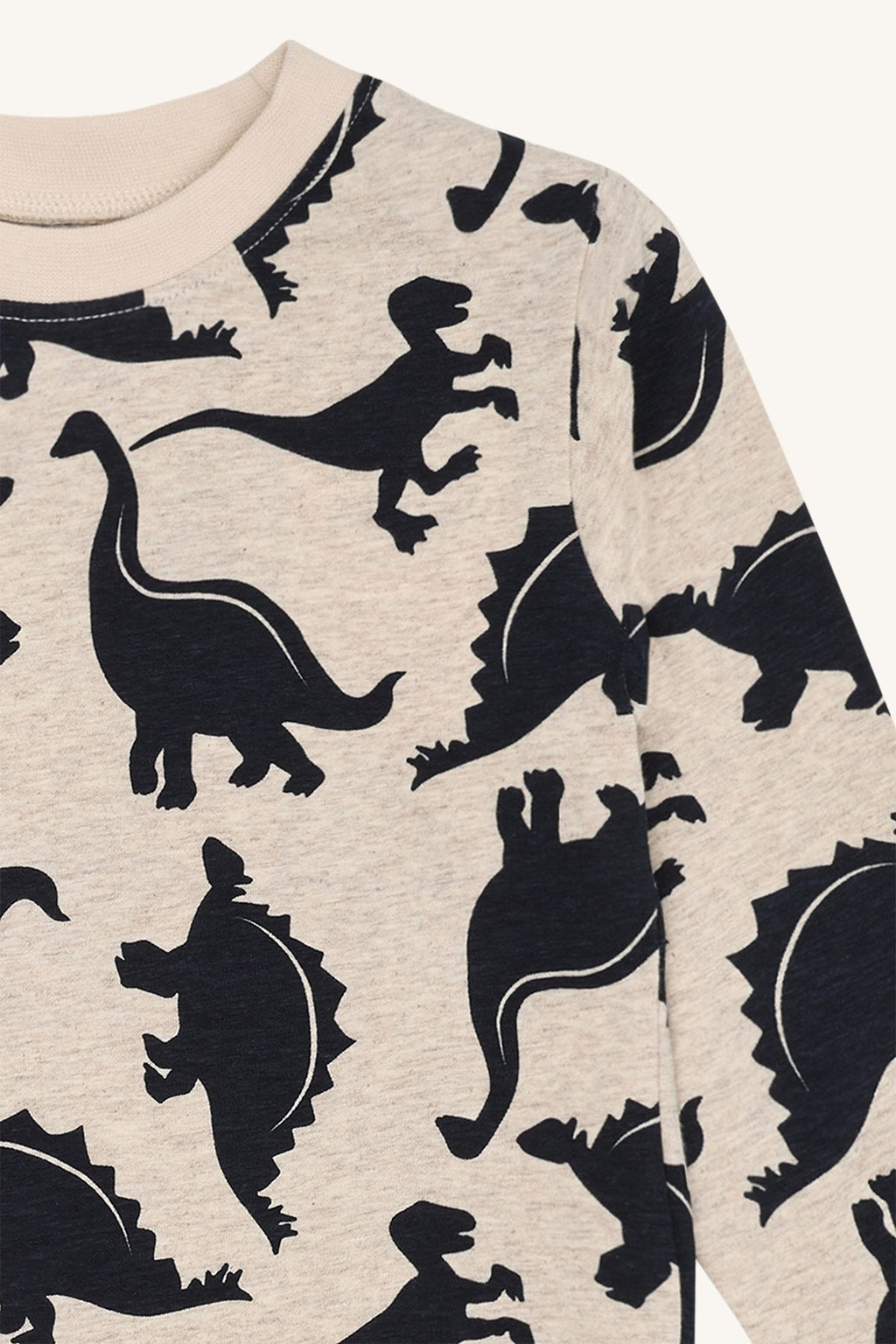 Hust & Claire HC Anton All Dinos - Dinosaurier Langarmshirt beige/marine