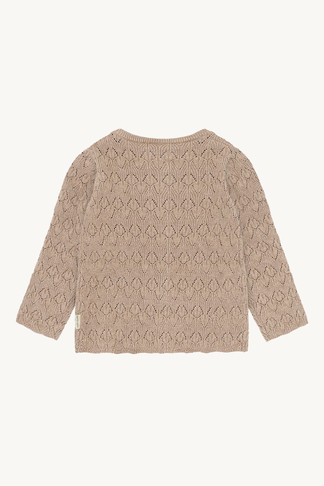 Hust & Claire Ajourstrickjacke HC Cilija Pointelle rugby tan