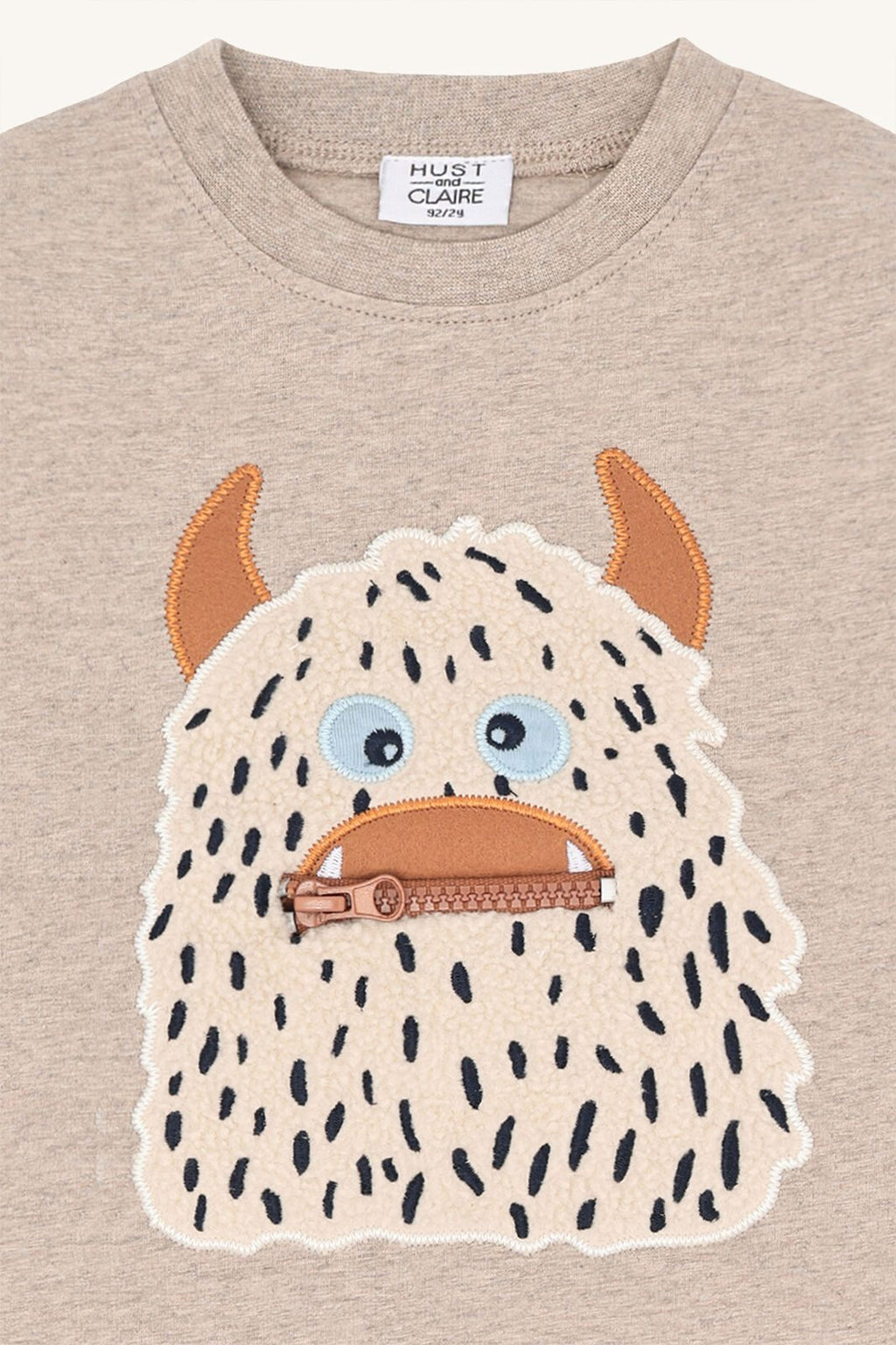 Hust & Claire HCAnton Snowmonster Langarmpullover mit lustigem Schneemonster Motiv