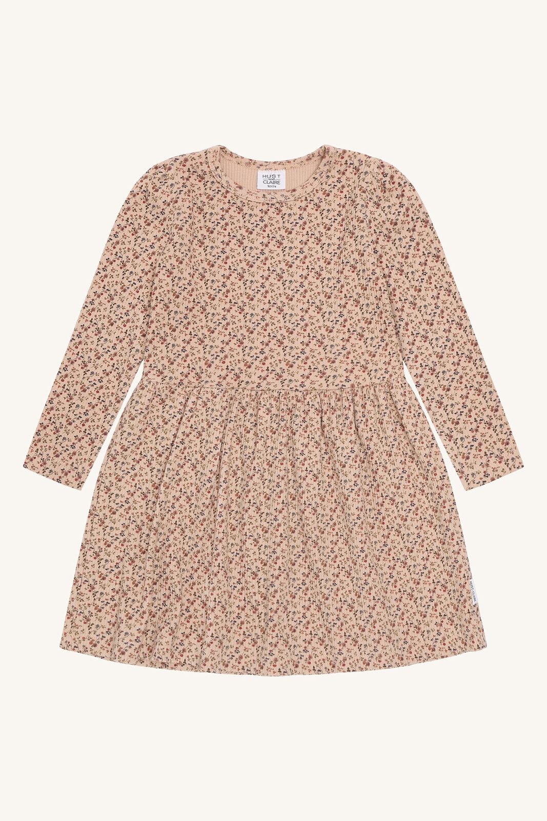 Hust & Claire HC Donna Little roses Kleid aus gerippter Biobaumwolle