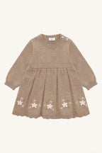 Hust & Claire HCKlara flower Babybodykleid aus Strick mit Stickerei und schönen Details