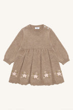 Hust & Claire HCKlara flower Babybodykleid aus Strick mit Stickerei und schönen Details